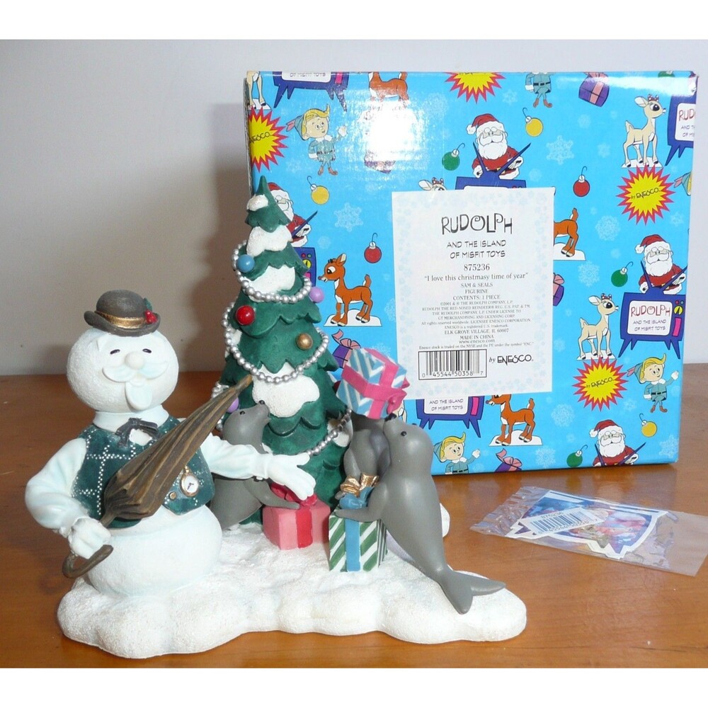 Rudolph And The Island Of Misfit Toys  "Sam & Seals" Figurine #875236 Enesco